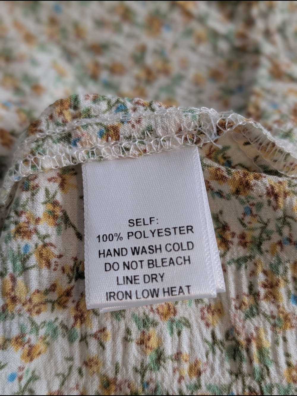 Promesa Smocked dress off/on shoulder yellow NWT - Picture 5 of 6